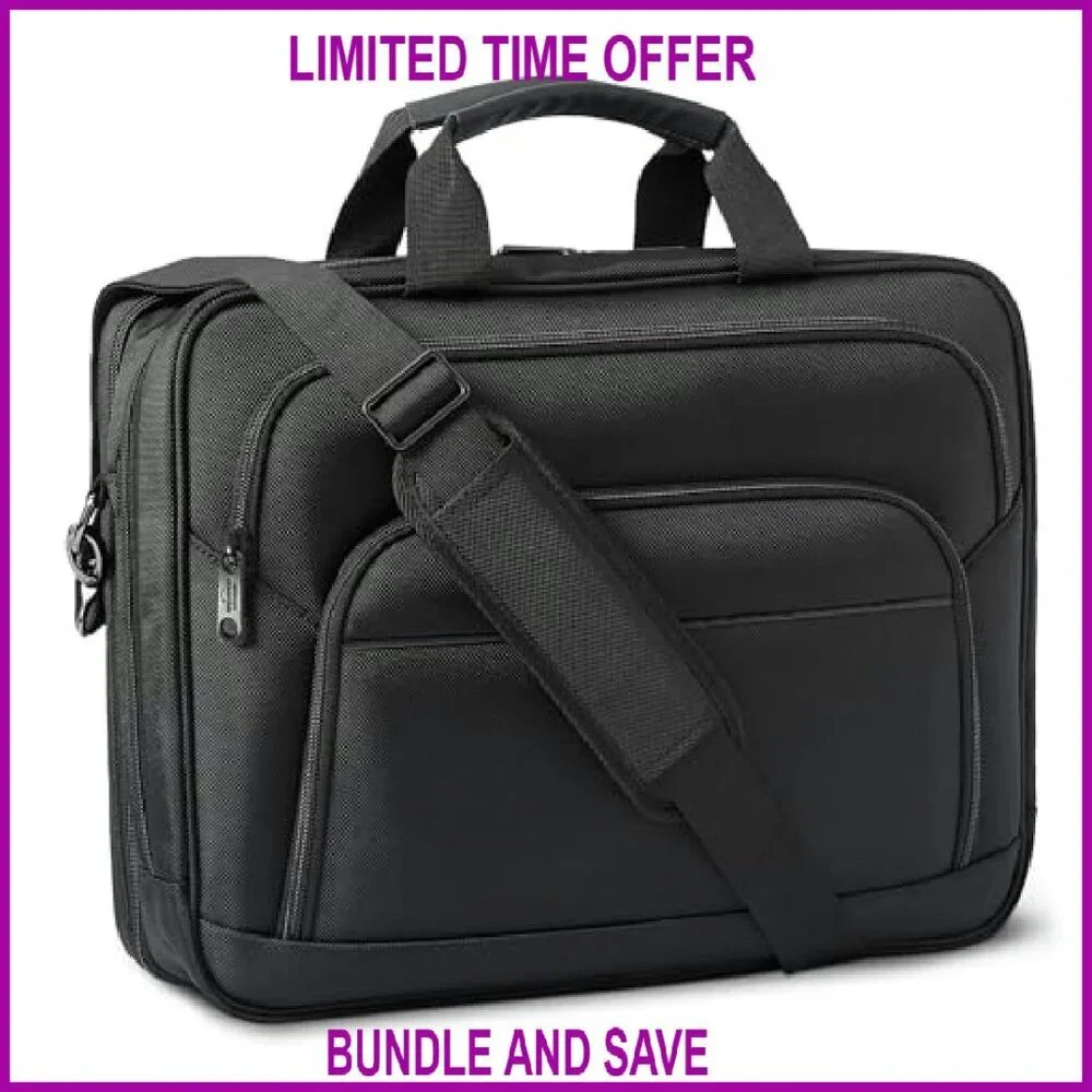 16.5 Inch Laptop Briefcase TSA Friendly Expandable Tech Bag